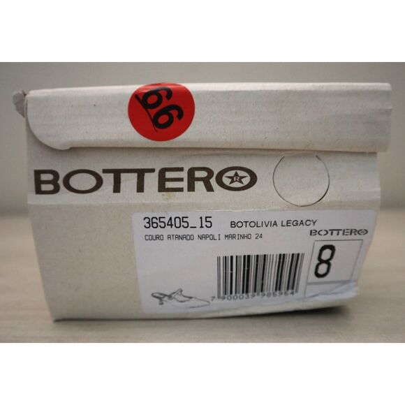 Bottero WMN Sz 8 Navy Blue Leather Botlivia Legacy Pointed Toe Kitten Heels - Picture 16 of 16